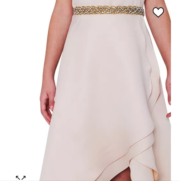 Rare Edition Big Girls Sleeveless Charmeuse High-Low Gown - Picture 9 of 9